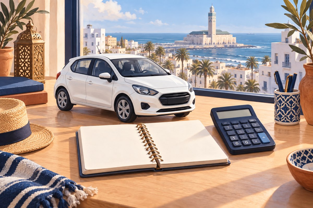 How much does a car rental cost in Casablanca in 2026?