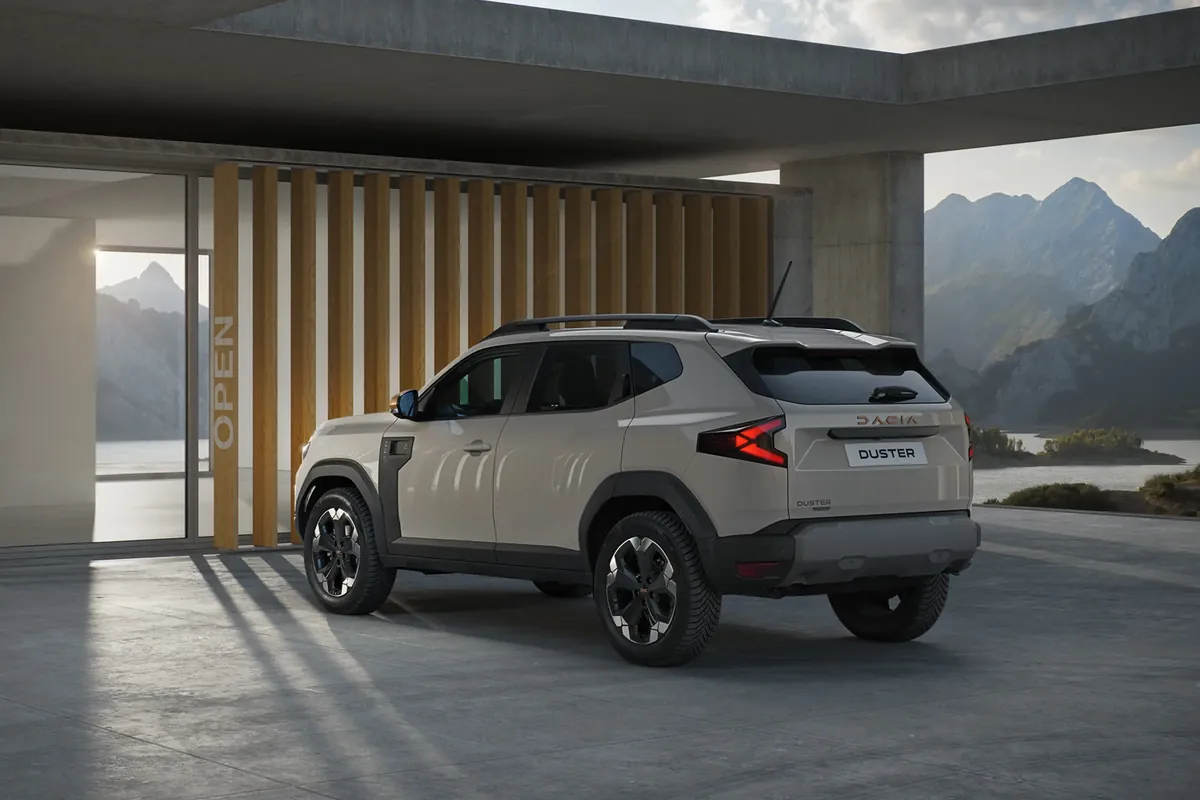 Y-shaped LED light signature of the 2026 Duster