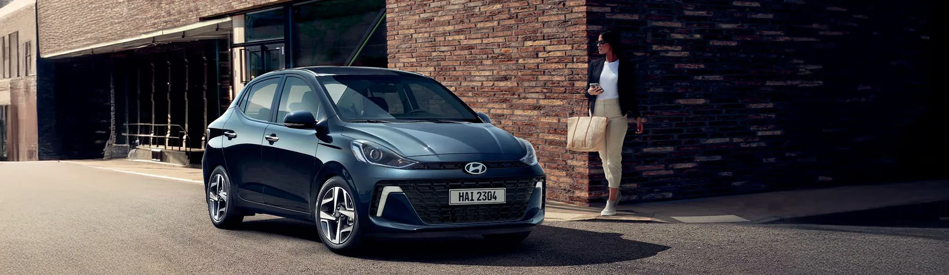 2026 Hyundai Grand i10 Sedan on a street