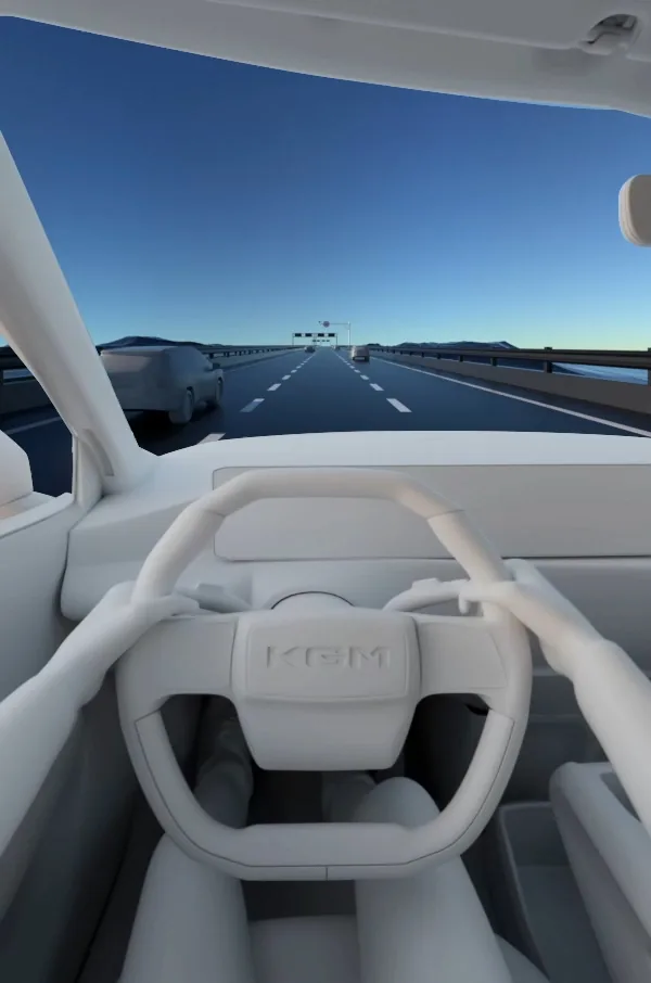 Adaptiver Tempomat des KGM Rexton auf der Autobahn