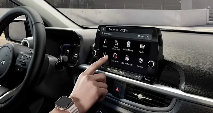 شاشة وسائط متعددة 8 بوصات لكيا بيكانتو مع Apple CarPlay وAndroid Auto