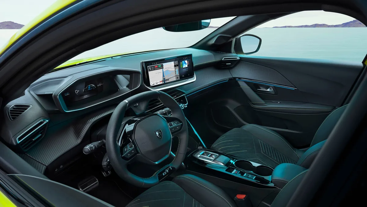 Peugeot i-Cockpit de la 208 2026: volante pequeño y pantalla de 10 pulgadas